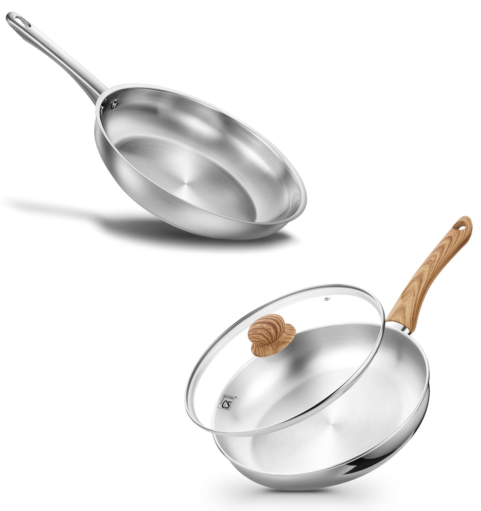 Professional Lnt Cookware ステンレス スチーマー 鍋 Amazon.com: KOCH SYSTEME CS Stainless Steel Pan 10 Inch, Induction